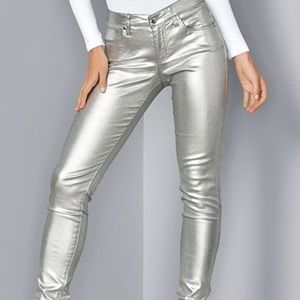 VENUS silver metallic jeans NWOT size 4